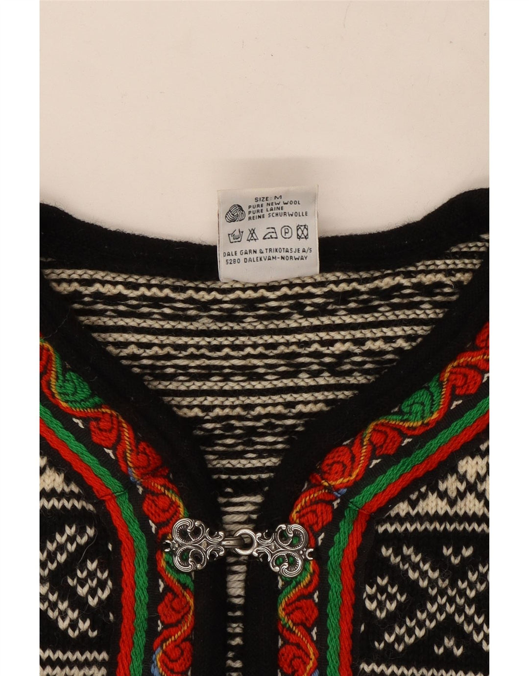 DALE OF NORWAY Γυναικείο πουλόβερ ζακέτα UK 14 Medium Off White Fair Isle