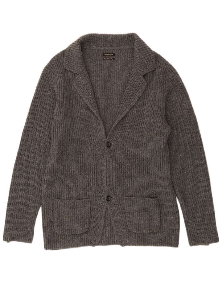 Ανδρικό πουλόβερ ζακέτα Massimo Dutti XL Γκρι