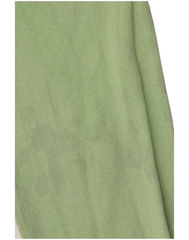 BENETTON Γυναικείο πουκάμισο πόλο UK 16 Large Green Colourblock Βαμβακερό