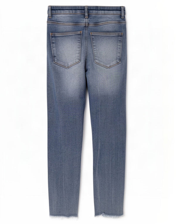 Zara γυναικεία ψηλόμεσα στενά τζιν EU 38 Small W24 L25 Μπλε βαμβακερά
