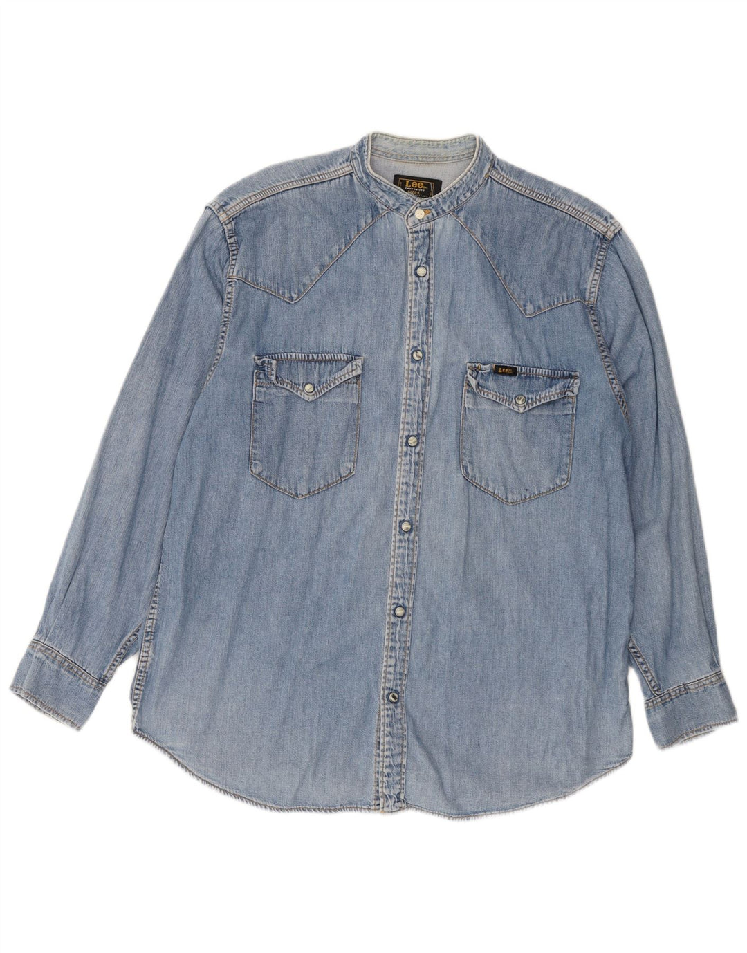 Lee Ανδρικό τζιν πουκάμισο μεγάλο μπλε βαμβακερό