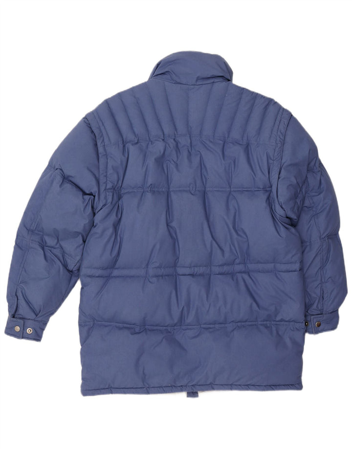 VINTAGE Ανδρικό μπουφάν με επένδυση IT 48 Medium Blue Polyester