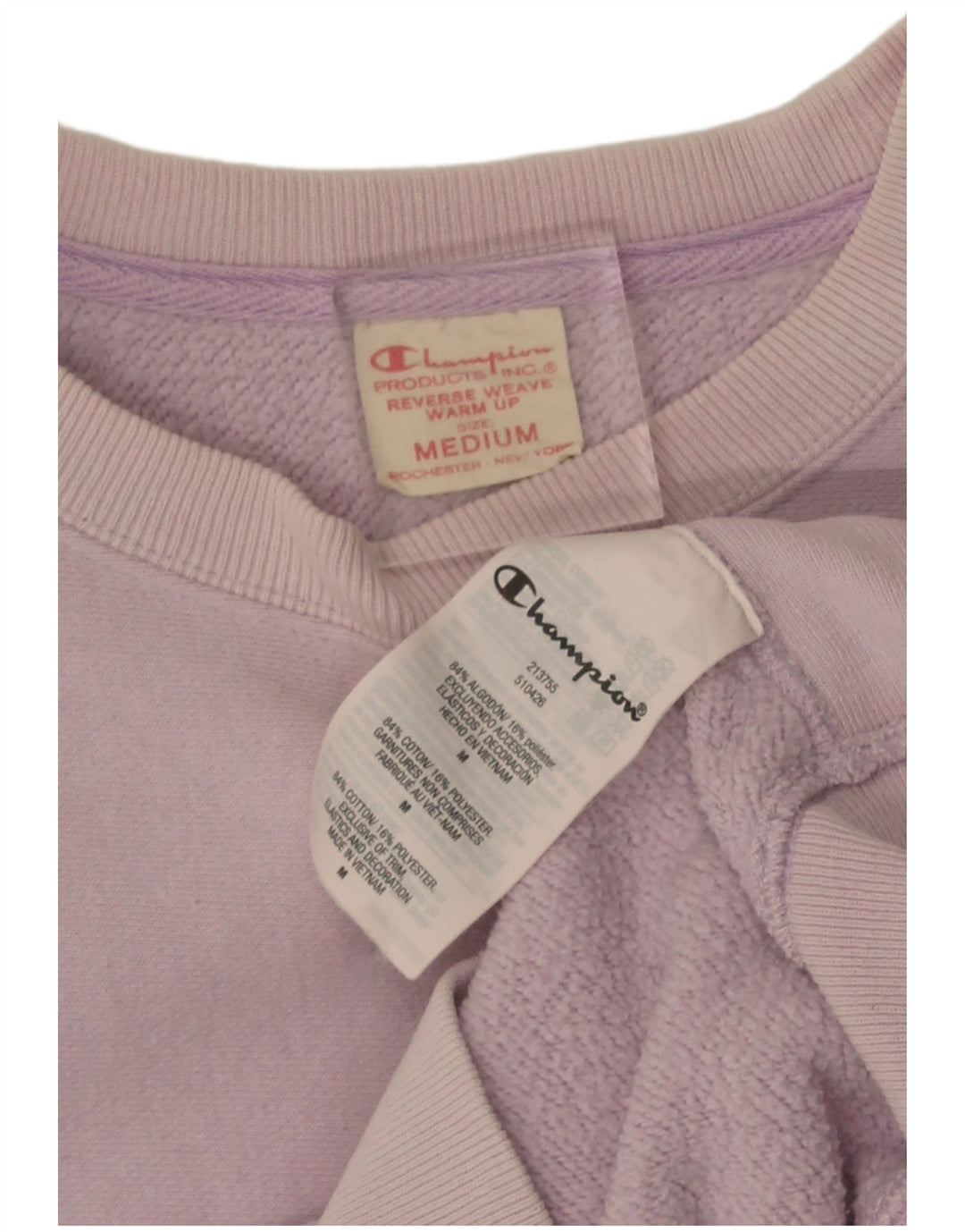 Champion Γυναικεία φούτερ μεγάλου μεγέθους Jumper UK 14 Medium Purple Cotton