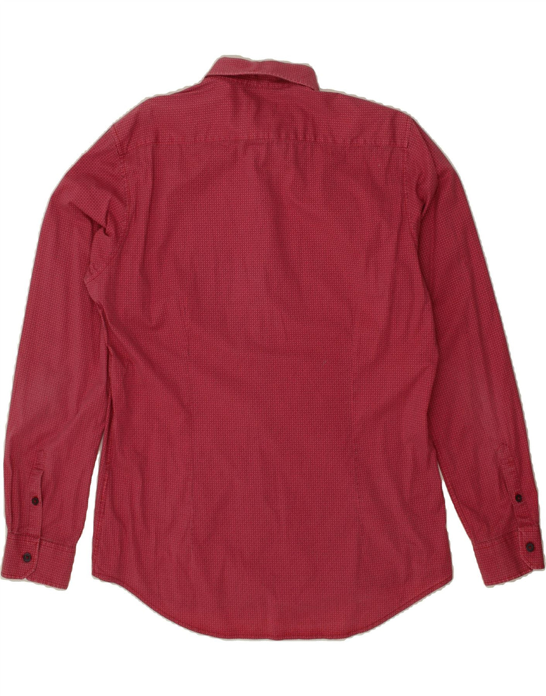 GAUDI Mens Shirt XL Red Geometric Cotton Vintage Gaudi and Second-Hand Gaudi from Messina Hembry 