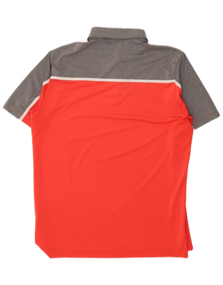 Ανδρικό πουκάμισο Adidas Polo με μεγάλο κόκκινο χρώμα πολυεστέρα