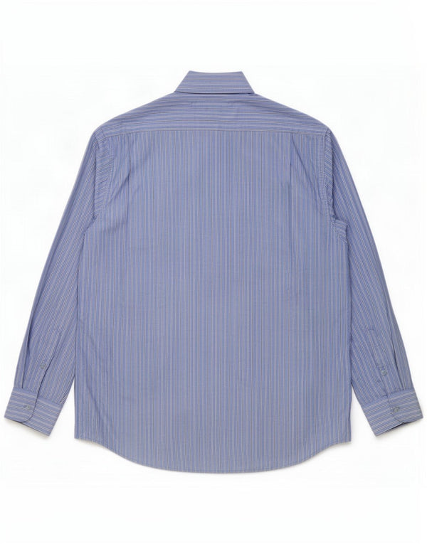 Pierre Cardin Ανδρικό Πουκάμισο Μέγεθος 41 16 Large Blue Pinstripe Βαμβακερό
