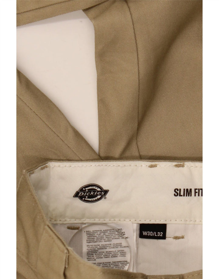 Ανδρικό παντελόνι Chino Dickies Slim Fit W30 L32 Beige Polyester