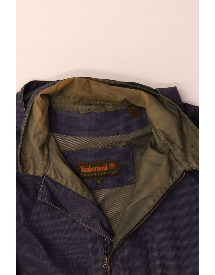 TIMBERLAND Ανδρικό μπουφάν βροχής με κουκούλα βροχής UK 40 Large Navy Blue