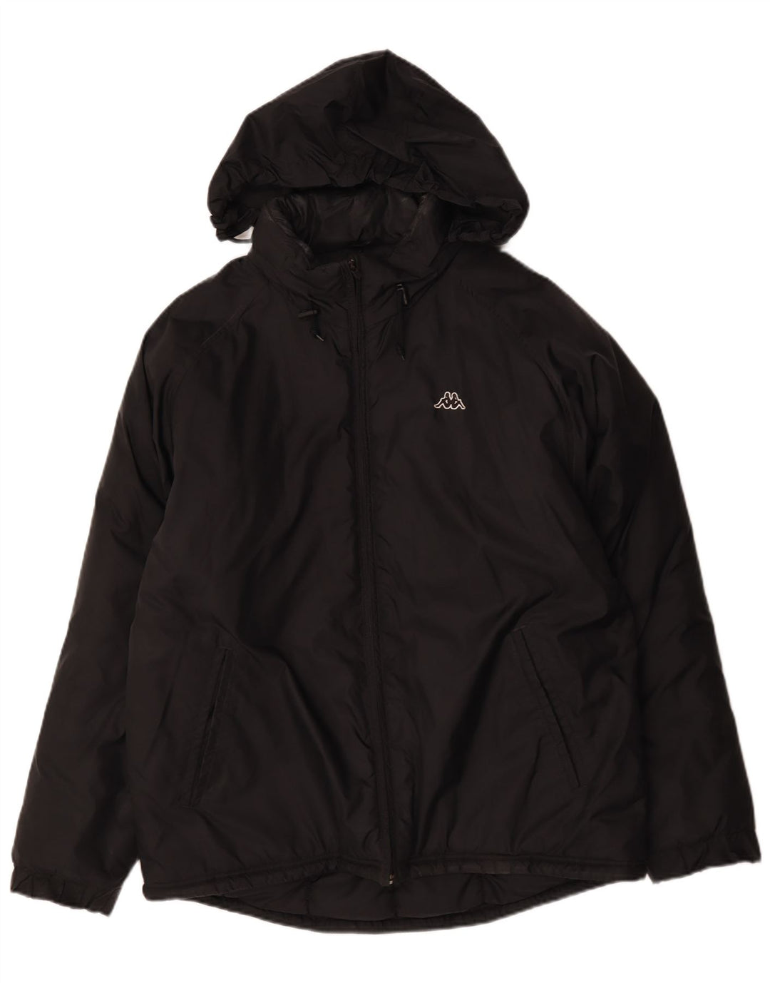 Kappa Ανδρικό μπουφάν με κουκούλα UK 40 Large Black Polyamide