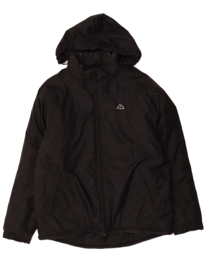 Kappa Ανδρικό μπουφάν με κουκούλα UK 40 Large Black Polyamide