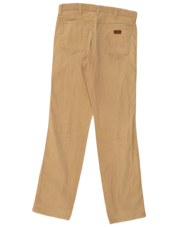 WRANGLER Ανδρικό Texas Stretch ίσιο casual παντελόνι W33 L34 μπεζ βαμβακερό