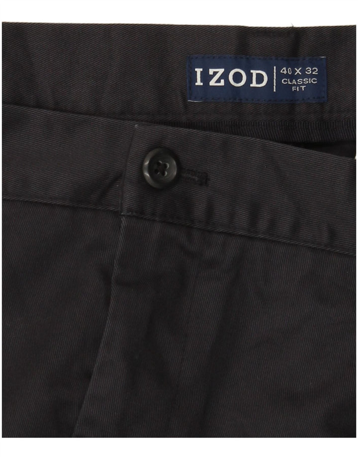 Ανδρικό παντελόνι IZOD Classic Fit Cropped W40 L25 Navy Blue