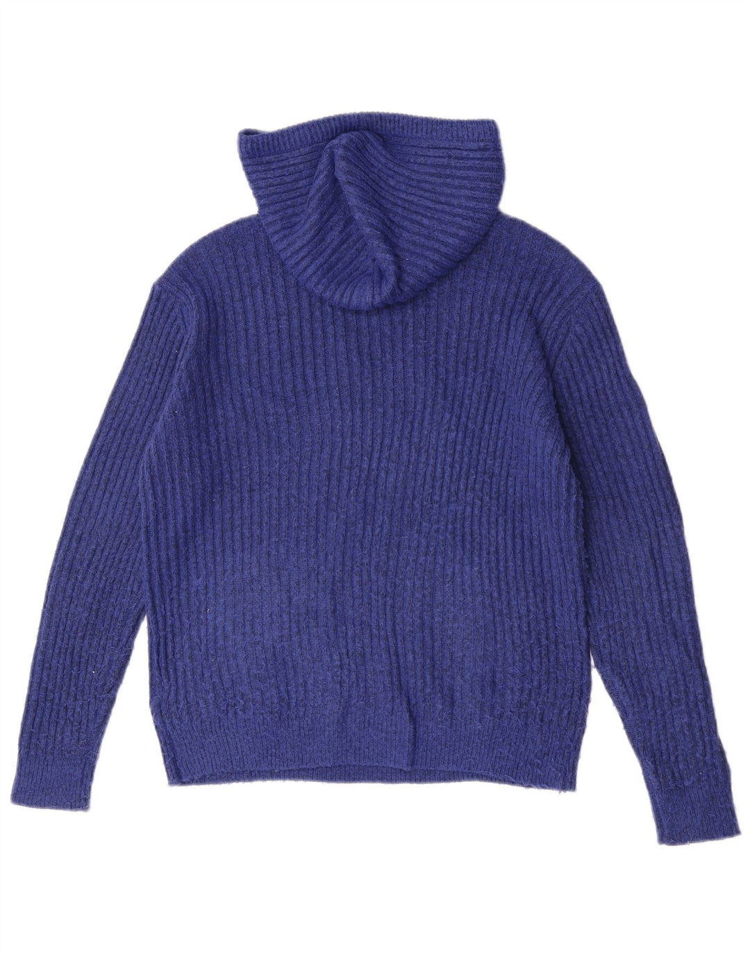 Marks & Spencer Γυναικείο πουλόβερ με κουκούλα UK 14 Medium Blue Flecked