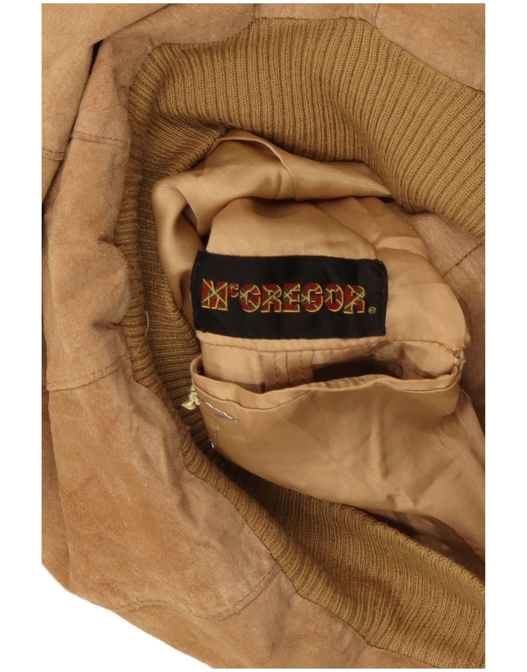 MCGREGOR Ανδρικό Suede Bomber Jacket UK 36 Small Beige