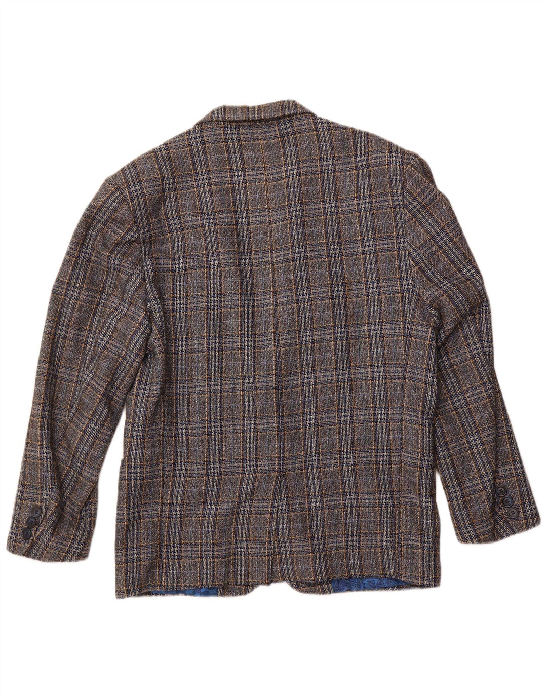 Vintage Ανδρικό σακάκι με 2 κουμπιά σακάκι UK 38 Medium Grey Check Wool