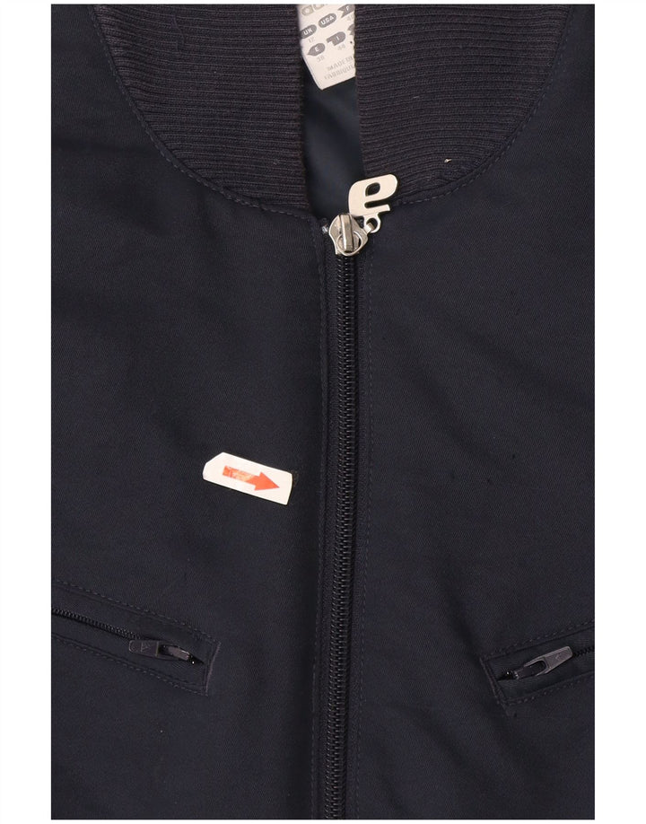 Γυναικείο Adidas Graphic Bomber Jacket UK 12 Medium Navy Blue Polyester