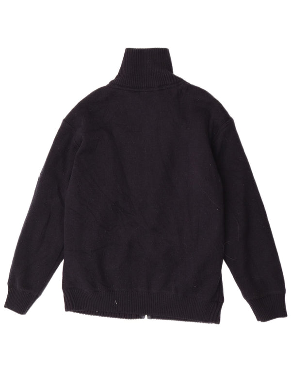 Ανδρικό πουλόβερ vintage ζακέτα XL Navy Blue Μαλλί Merino