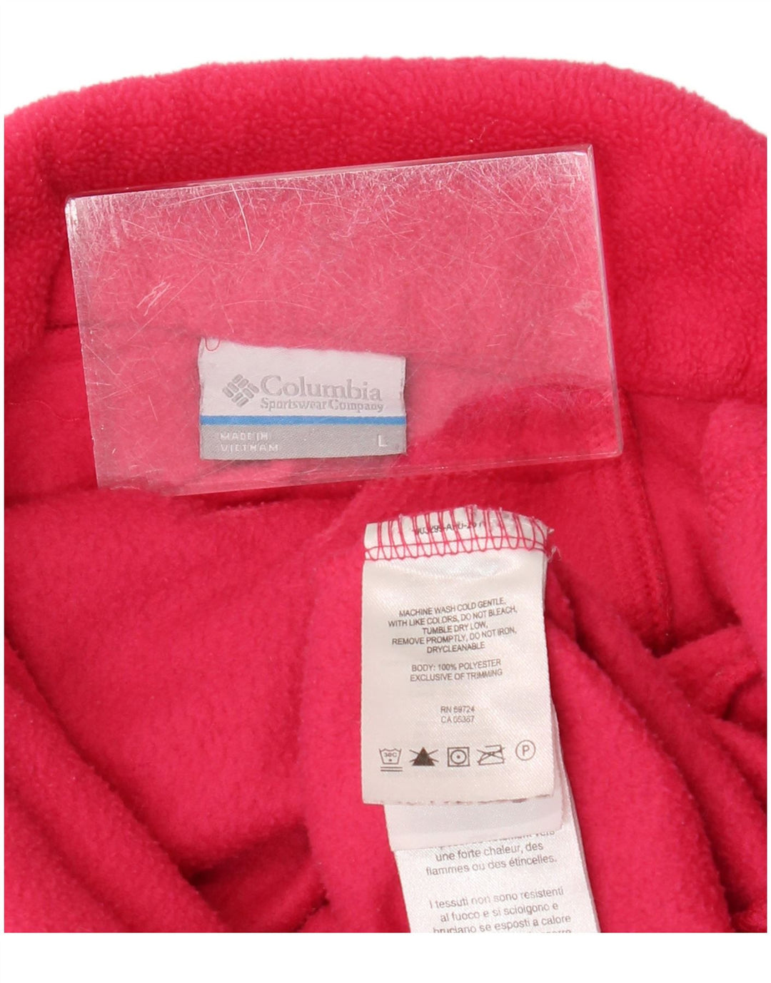 COLUMBIA Γυναικείο Fleece Jacket UK 16 Large Pink Polyester