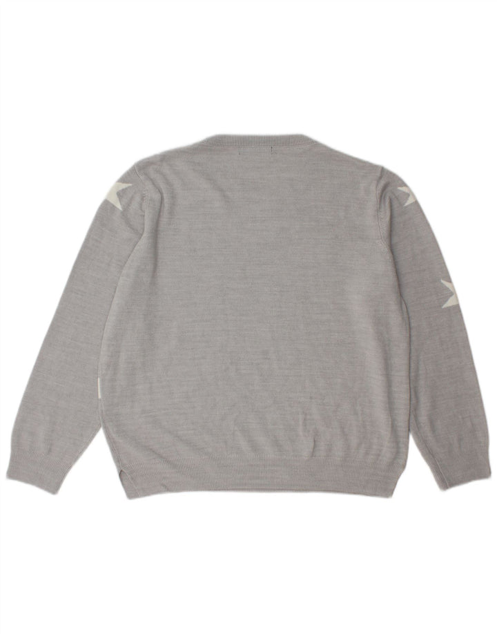 Marks & Spencer Γυναικείο πουλόβερ με λαιμόκοψη UK 16 Large Grey