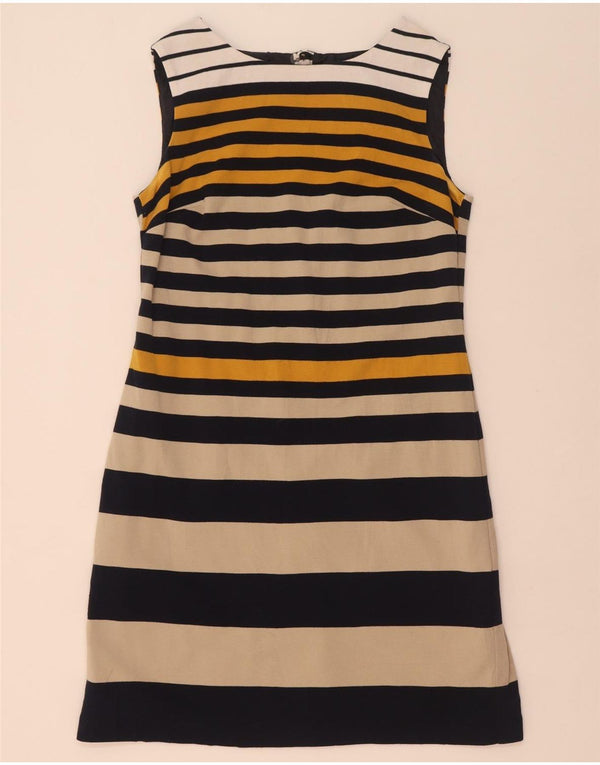 Γυναικείο φόρεμα με θήκη Marks & Spencer UK 14 Medium Navy Blue ριγέ