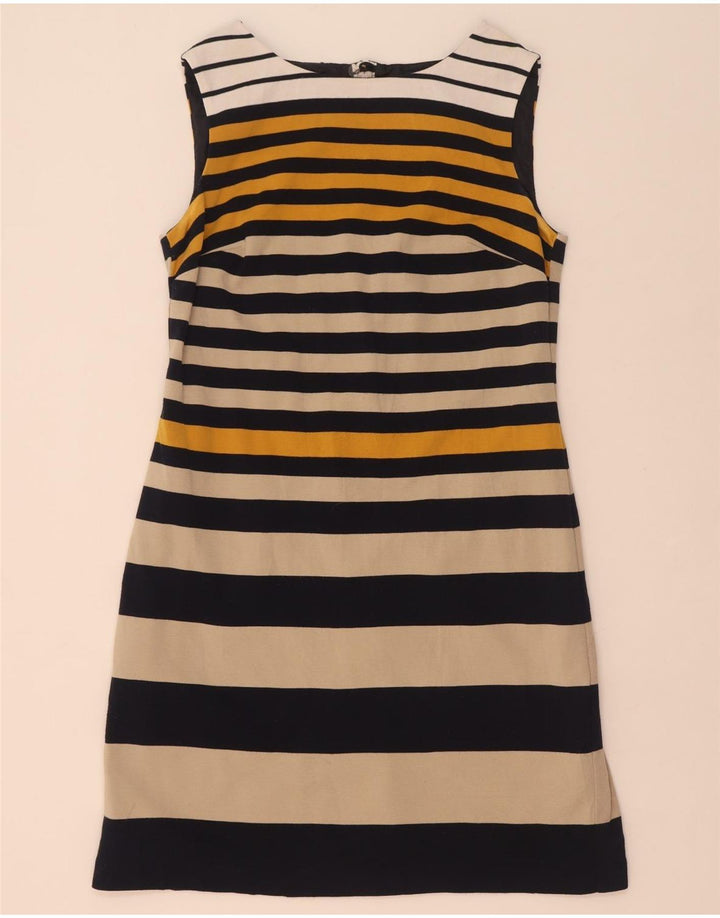 Γυναικείο φόρεμα με θήκη Marks & Spencer UK 14 Medium Navy Blue ριγέ