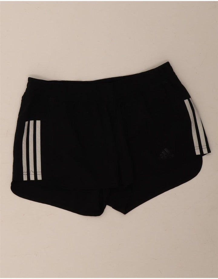 Γυναικείο αθλητικό σορτς Adidas Climalite UK 12/14 μεσαίο μαύρο πολυεστέρα