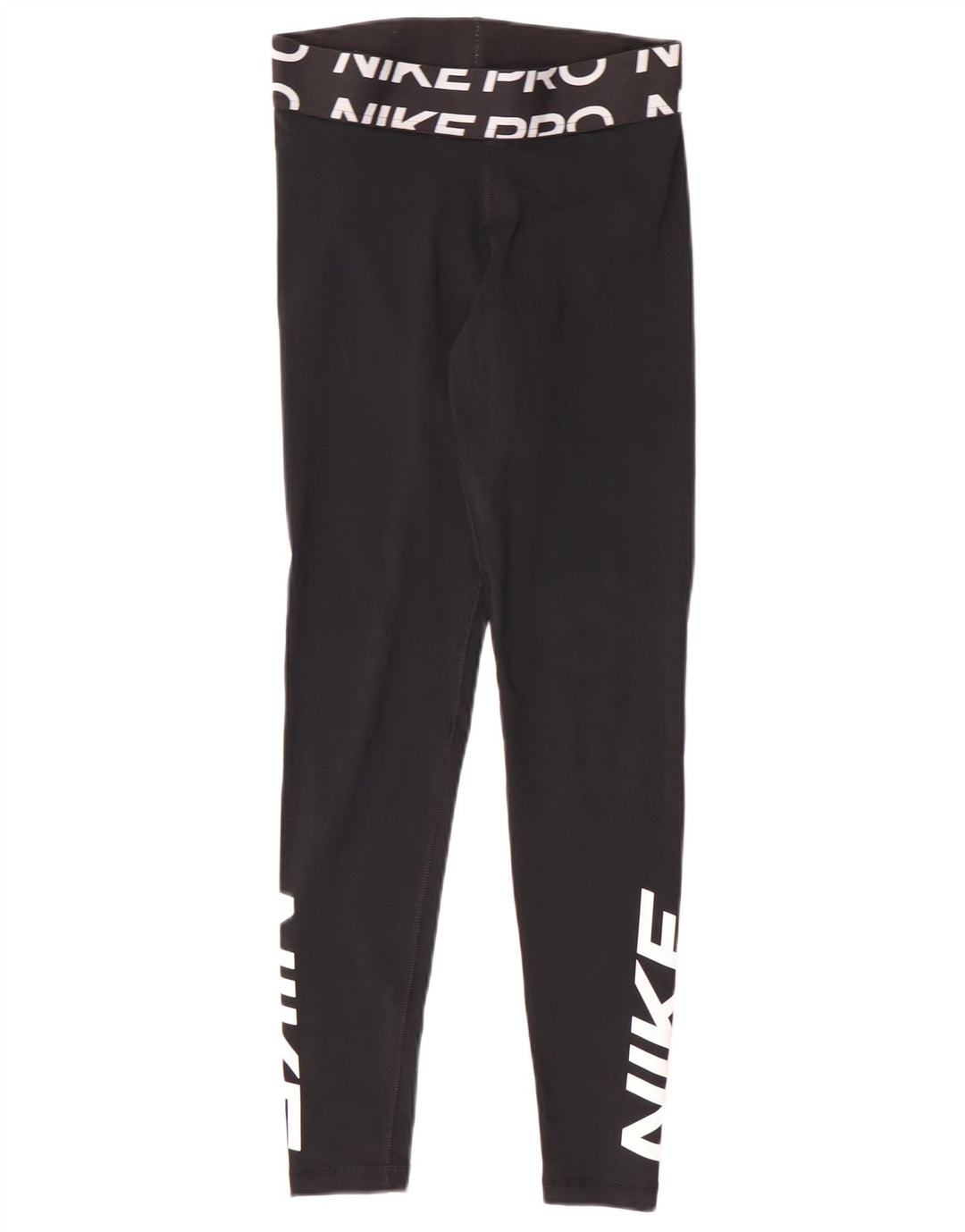 Γυναικεία γραφικά κολάν Nike Dri Fit UK 10 Small Black Polyester Sports