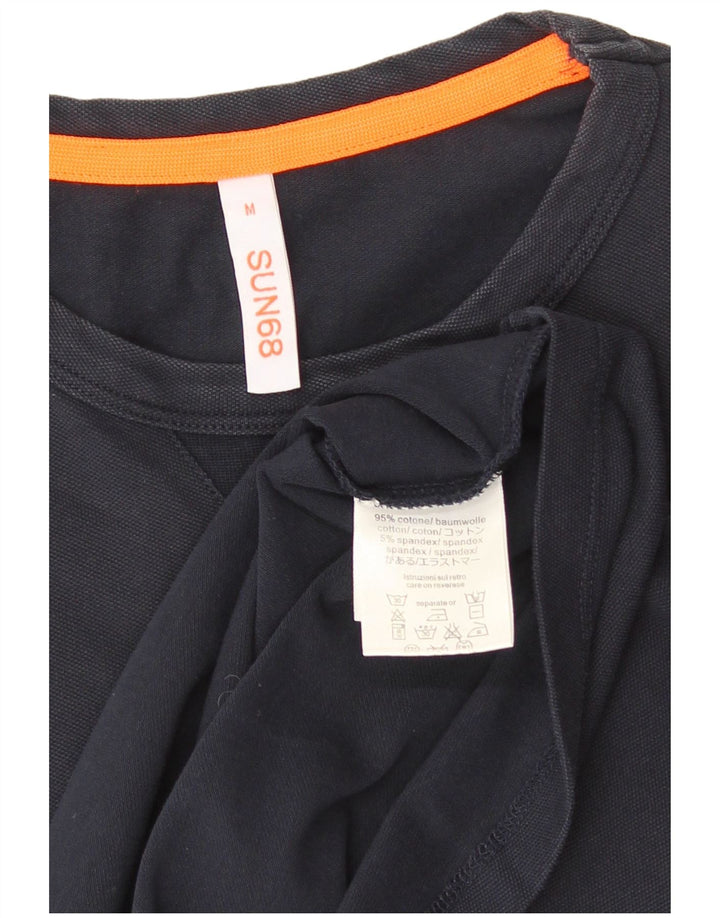Ανδρικό T-Shirt Sun68 Top Βαμβακερό μεσαίο Navy Blue
