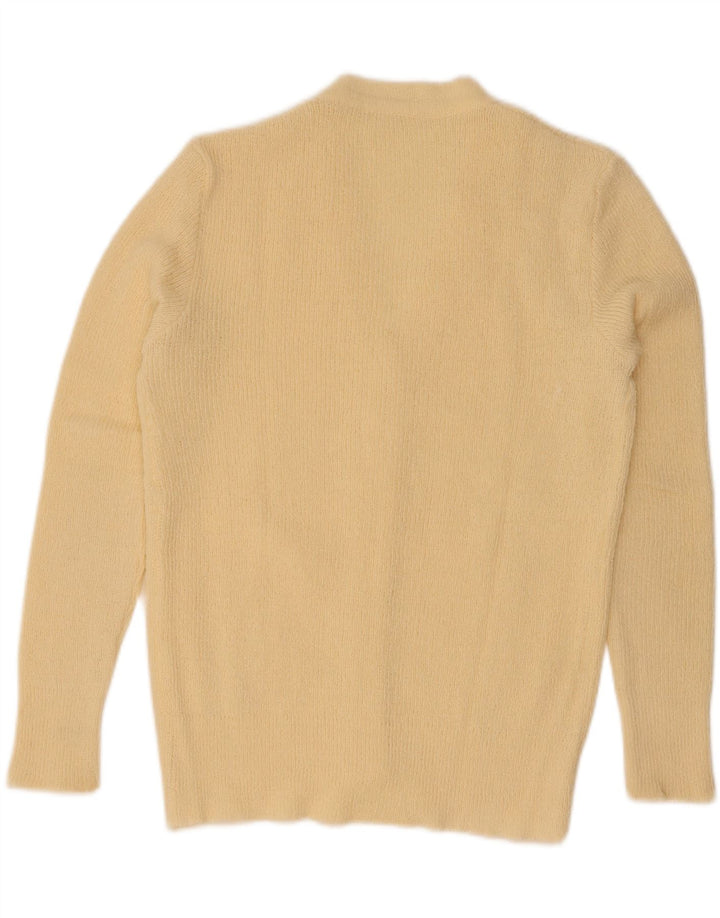 Vintage γυναικεία ζακέτα πουλόβερ UK 12 Medium Yellow