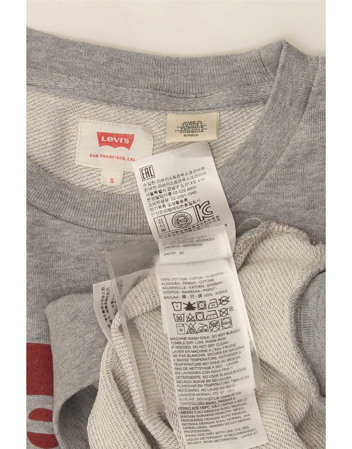 Ανδρικό γραφικό φούτερ Levi's Μικρό γκρι βαμβακερό