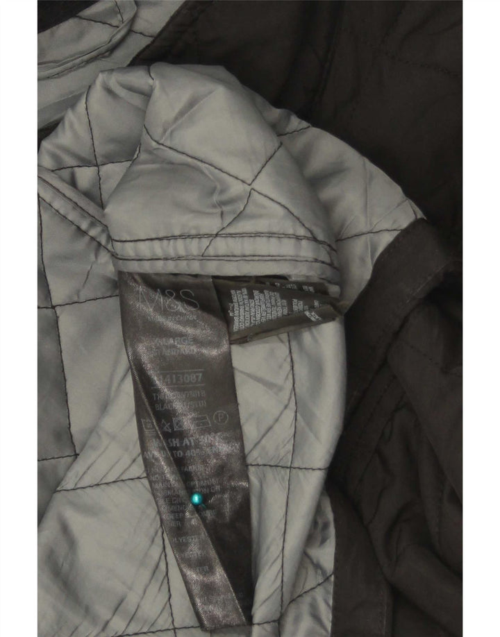Marks & Spencer Ανδρικό Μπουφάν Μπλε Χάρμπορ Καπιτονέ UK 42 XL Μαύρο Πολυεστέρας
