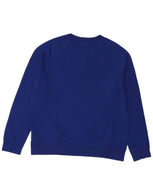 Ανδρικό φούτερ Marks & Spencer Jumper μεγάλο μπλε βαμβακερό