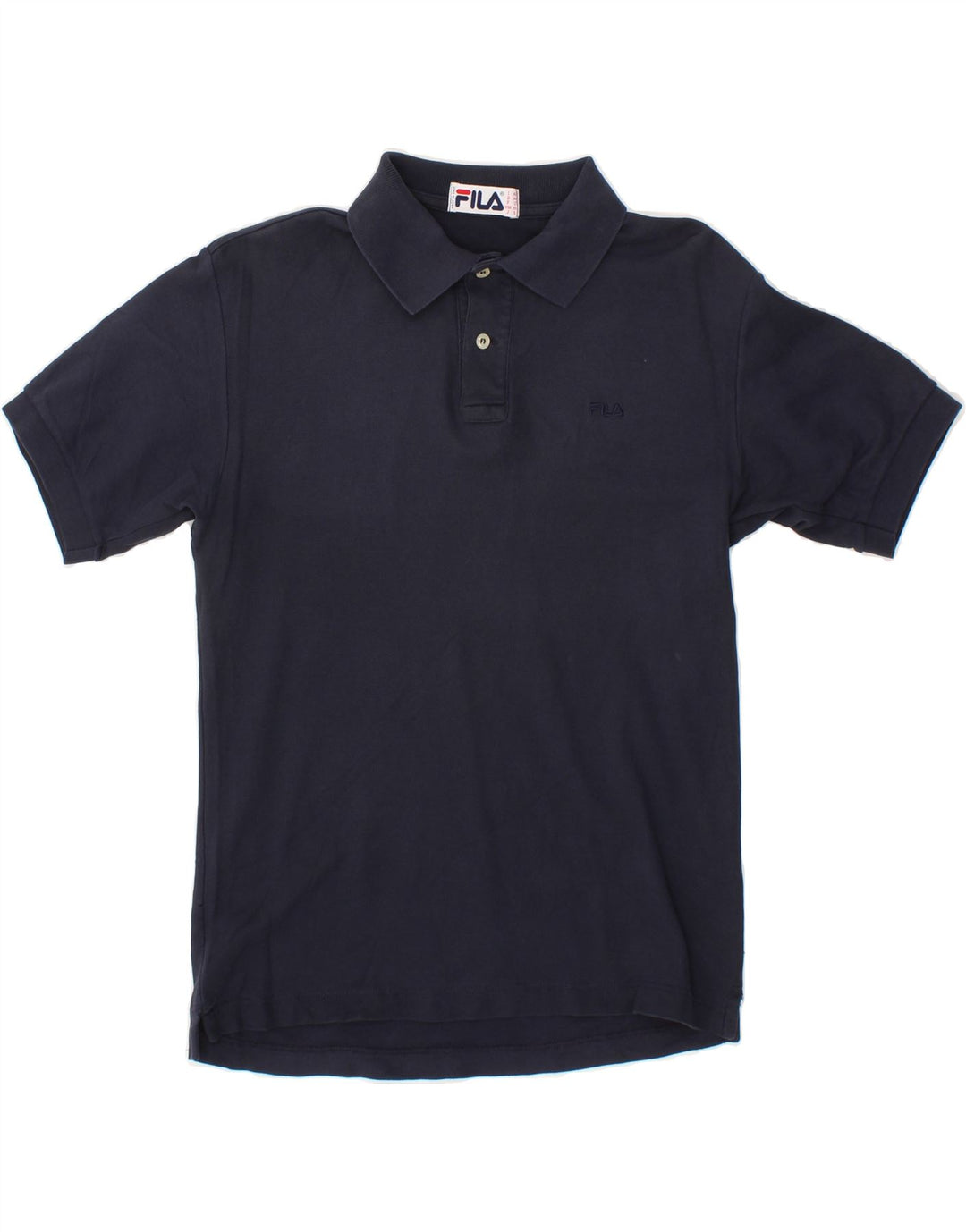 FILA Mens Polo Shirt IT 44 XS Navy Blue Vintage Fila and Second-Hand Fila from Messina Hembry 