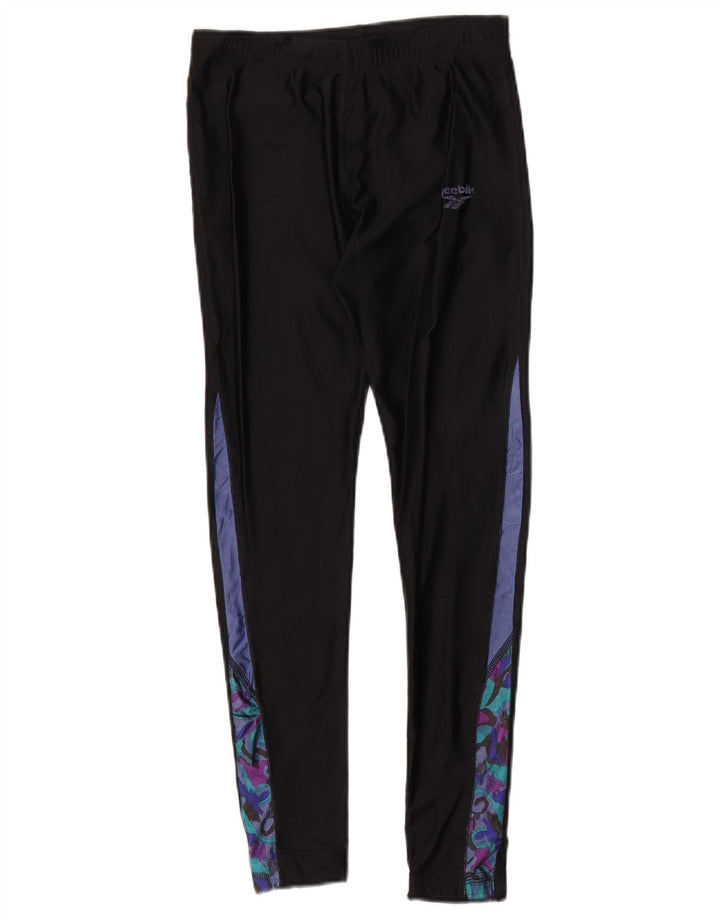 Γυναικείο κολάν Reebok UK 12 Medium Black Colourblock Πολυεστέρας