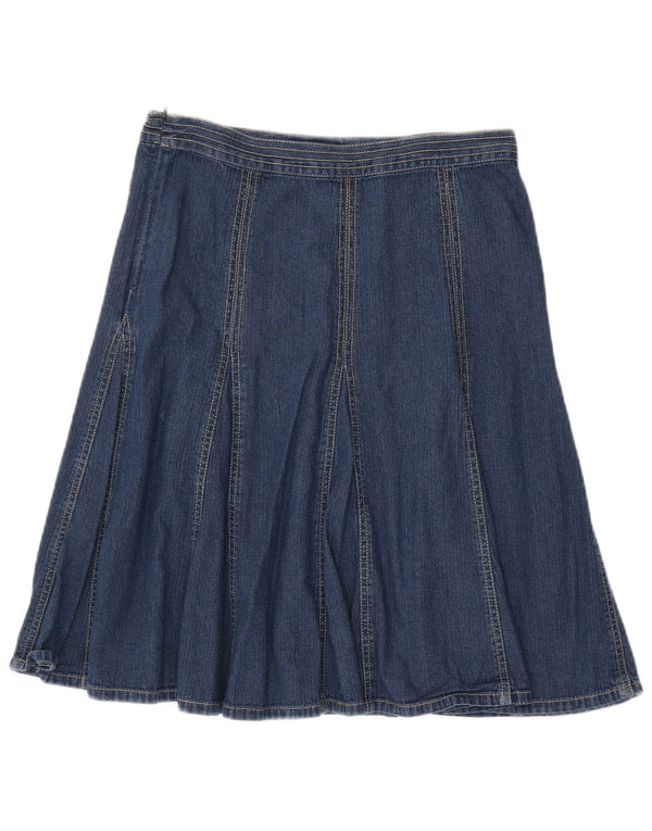 Boden Γυναικεία τζιν φούστα UK 10 Small W30 Μπλε βαμβακερή