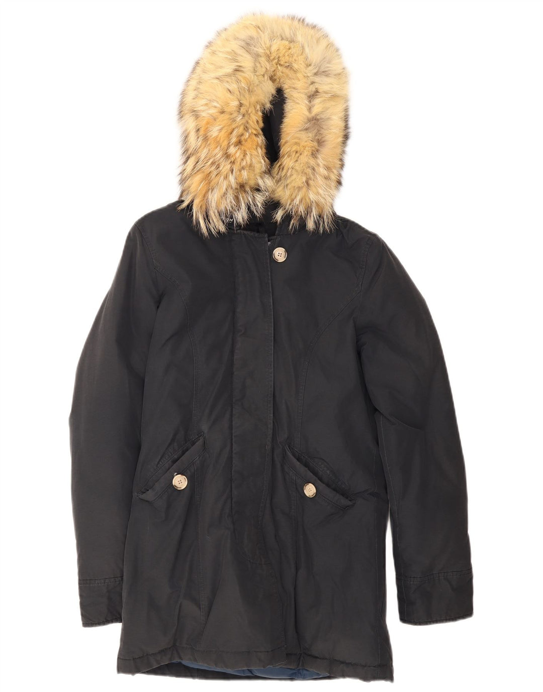 Woolrich Γυναικείο μπουφάν Parka με κουκούλα UK 6 XS Navy Blue