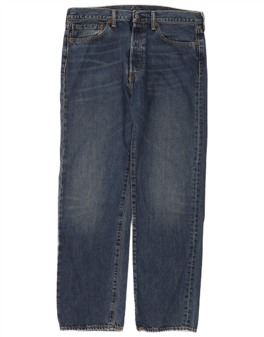 Levi's Mens 562 Straight Jeans W34 L32 Μπλε βαμβακερό