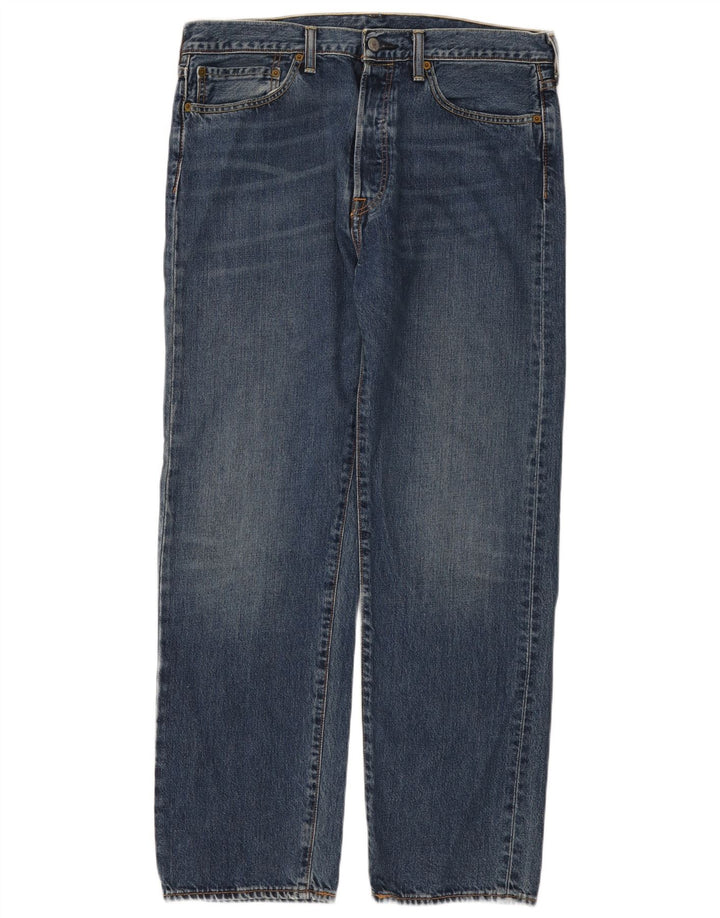 Levi's Mens 562 Straight Jeans W34 L32 Μπλε βαμβακερό