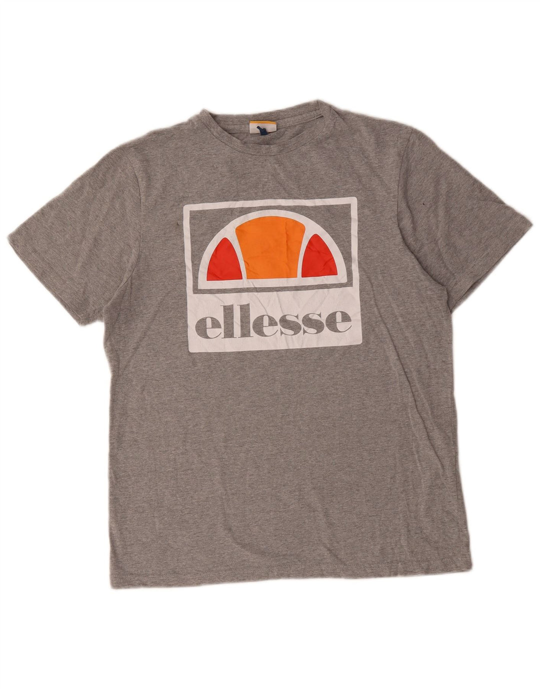 Ανδρικό γραφικό T-Shirt Ellesse Top Medium Grey Cotton