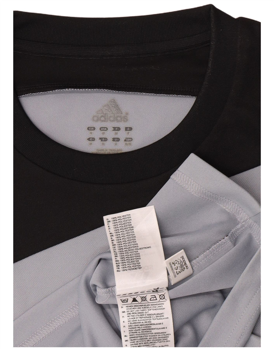 Ανδρικό γραφικό T-Shirt Adidas Climalite Top Medium Grey Colorblock Πολυεστέρας
