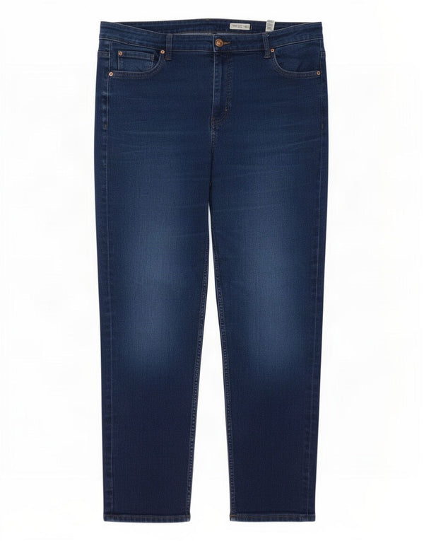 Marks & Spencer Womens The Sienna Straight Jeans UK 20 2XL W40 L29 Blue