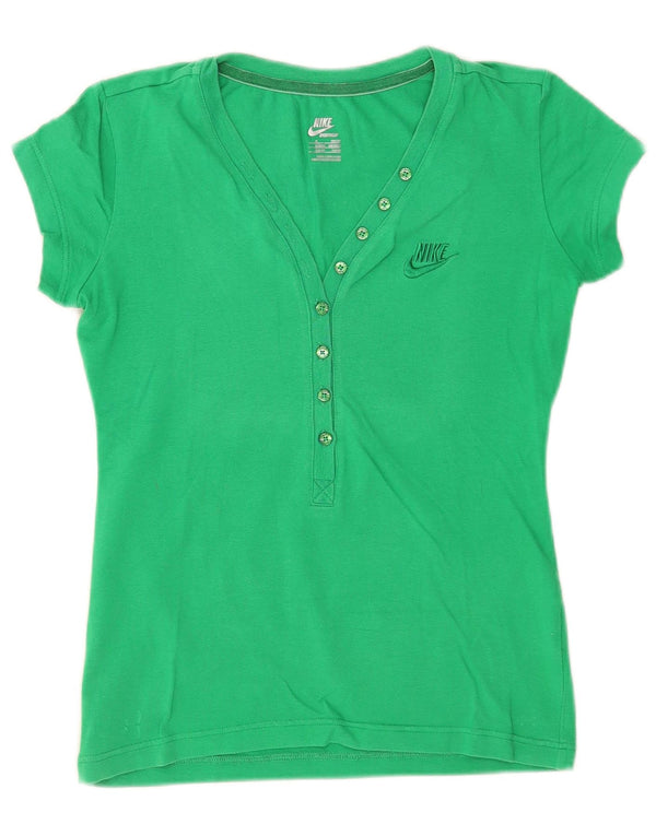 Γυναικείο T-Shirt Nike Top UK 12 Medium Green