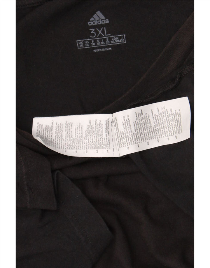 Ανδρικό T-Shirt Adidas Top 3XL Μαύρο βαμβακερό