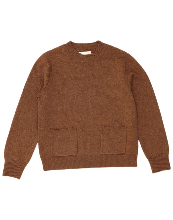 Zara Girls Crew Neck Jumper πουλόβερ 11-12 ετών Καφέ Πολυεστέρας