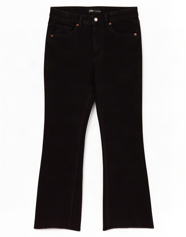 Zara Γυναικείο Τζιν μποτάκι EU 38 Small W28 L26 Μαύρο βαμβακερό