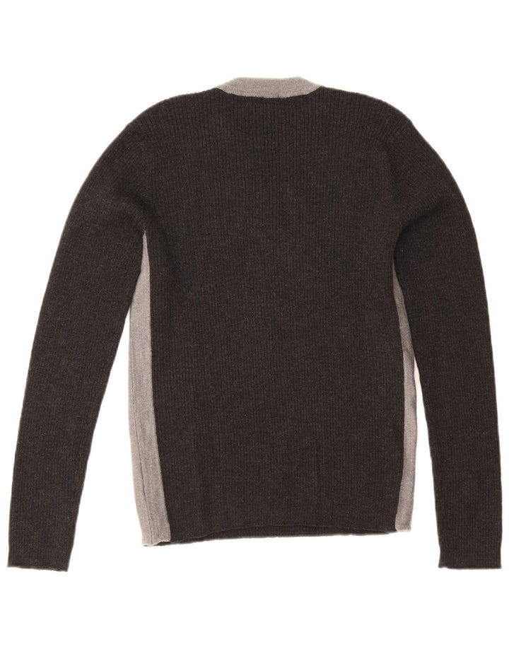 Paul Smith Γυναικείο πουλόβερ με λαιμόκοψη UK 12 Medium Grey Colourblock