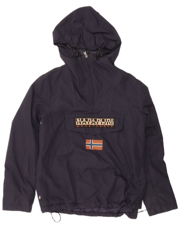 Ανδρικό μπουφάν Anorak με κουκούλα Napapijri UK 40 Large Navy Blue Polyamide