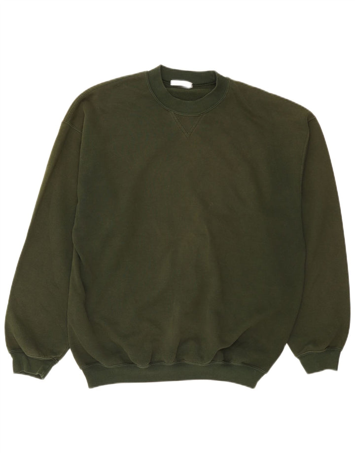 Ανδρικό φούτερ Marks & Spencer Jumper Medium Khaki Cotton