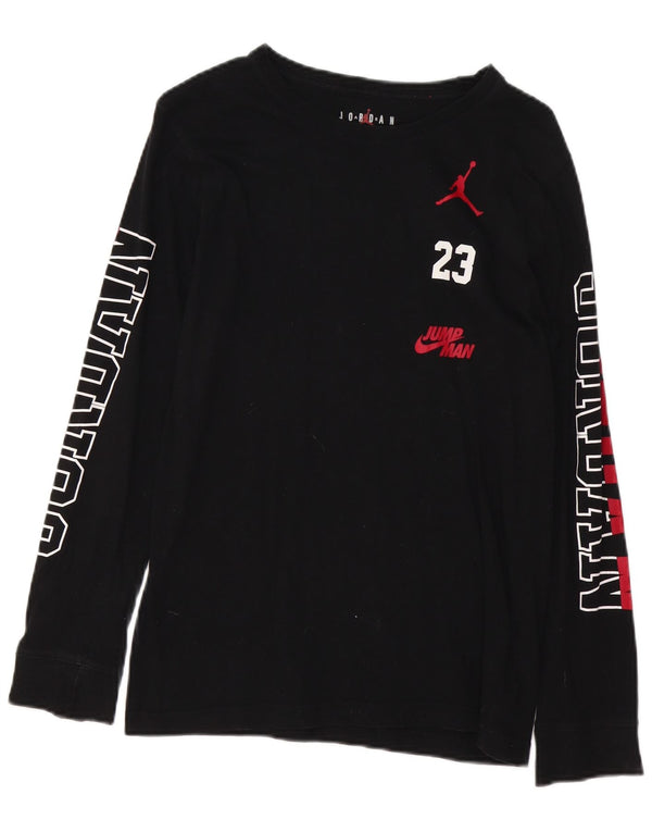 Jordan Boys Graphic Top Μακρυμάνικο 13-14 Χρόνια XL Μαύρο Βαμβακερό