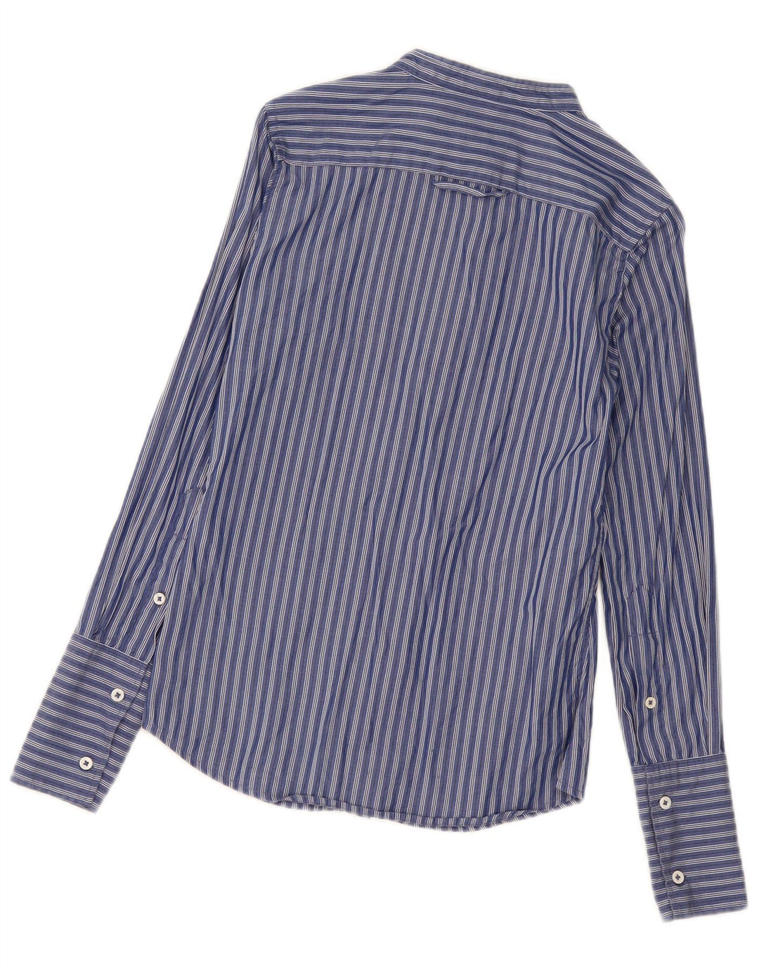 Γυναικείο πουκάμισο Benetton UK 10 Small Navy Blue ριγέ